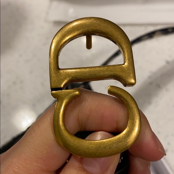 Authentic Dior Oblique Leather Belt Size 80 - Picture 5 of 6